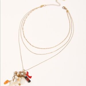 Free People Cluster Pendant Layered Necklace